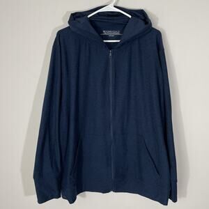 Beyond Yoga Spacedye Everyday Full Zip Jacket Women’s 3X Blue Hooded Athletic